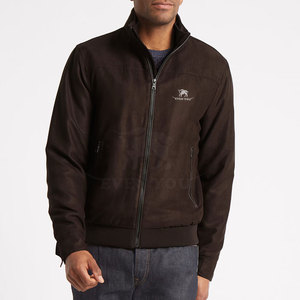 Blouson bomber homme uni, fermeture éclair intégrale, qualité supérieure, léger - Product Image 2