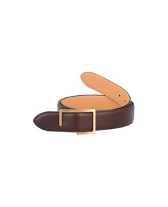 Cinturón de Vestir para Hombre de Cuero Genuino con Hebilla de Aleación, Diseño Elegante, Nuevo, OEM, Ancho de 1.5 Pulgadas, 30-48 Pulgadas, Logotipo Personalizado, Alta Calidad - Product Image 1