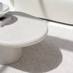 Mesa de Centro Vandana Astra Lyra de Microconcreto Blanco Hueso para Decoración Moderna de Sala de Estar - Product Image 3