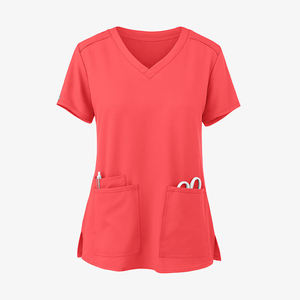 New Style <b>Scrub</b> <b>Tops</b> For Women Nurse Uniform Jersey Fabric Breathable Summer Hospital <b>Scrubs</b> Customizable <b>Tops</b> For Women - Product Image 3