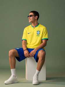 Yellow Green Men's T Shirt Short Sleeve Henley Neck Sports Teamwear Casual Streetwear - Product Image 1