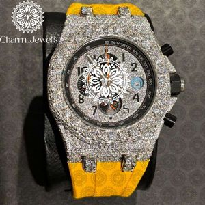 นาฬิกาข้อมือผู้ชาย Charm Luxury Vintage ขนาด 40 มม. ระบบอนาล็อก กลไกอัตโนมัติ แสดงวันที่ ประดับเพชร สายสแตนเลสสตีล กันน้ำ 10 บาร์ - Product Image 5