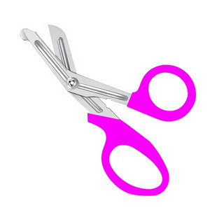 Ciseaux de traumatologie pour infirmières, instrument de premiers secours, 5,5 pouces, magenta, acier inoxydable de qualité allemande, pour bandages d'urgence médicale - Product Image 5