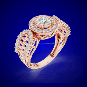 DIVINE DESIGNS 14K Luxury CZ Diamond <b>Rings</b> for Women <b>Engagement</b> & Fashion Styles OEM Jewelry Supplier - Product Image 1