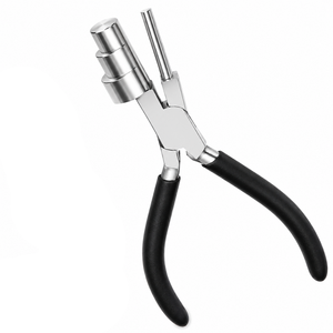 Pince à former les bijoux multi-barres avec poignée noire 13/16/20mm, outil de fabrication de bélières en acier inoxydable pour la mise en forme des boucles, des anneaux, des pendentifs et l'artisanat - Product Image 4