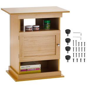 Supporto Moderno per Acquario da 20 Galloni, Capacità di Carico 76 kg, 64 x 40 x 72 cm, in MDF, Personalizzabile per Vasche di Pesci e Rettili, Ideale per Barriera Corallina - Product Image 1
