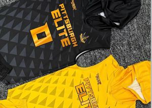 Pittsburgh <b>Elite</b> Sublimated Soccer Jersey V-Neck Sleeveless Moisture Wicking Fitted Unisex Adult Apparel - Product Image 4
