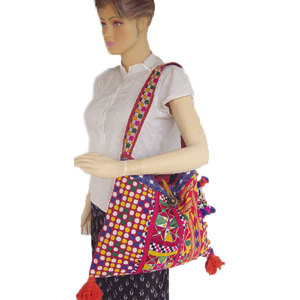 Indian Decoration Banjara Gypsy Cotton Embroidery <b>Bags</b> Handmade Tribal Ethnic Shoulder Handbags Vintage <b>Boho</b> Tote Purse - Product Image 2