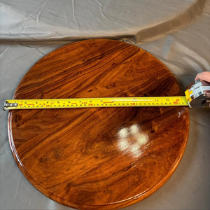 Wood Double Tier <b>Rotating</b> Tray Smooth-Spin Lazy Susan for Tabletop <b>Spice</b> Serving - Product Image 1