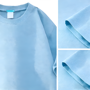 T-shirt Homme Oversize Personnalisé 100% Coton Premium Épais 260 g/m² DTG Style Rétro Street Lavé Vierge OEM Vente en Gros - Product Image 3