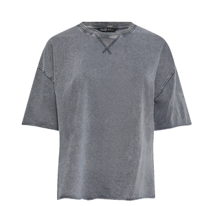 T-shirt décontracté d'été 100 % coton écologique, coupe classique, délavage acide, pour femme, séchage rapide, respirant, nouvelle broderie, logo personnalisé - Product Image 5