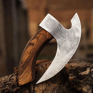 Couteau à pizza LEGACY BLADES en acier au carbone de qualité supérieure, manche ergonomique en bois, fournisseur pour restaurants, boulangeries et cuisines - Product Image 5
