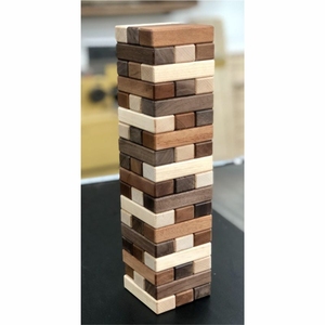 Jeu de Tour de Blocs en Bois en Gros, Jeu d'Empilage Coloré pour Fêtes et Soirées Familiales, Jeu de Blocs en Bois Personnalisable avec Logo - Product Image 3