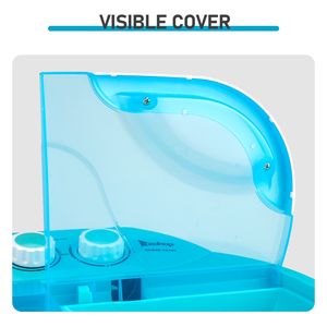 Lavatrice Mini a Doppia Vasca XPB40 1219S, Capacità 5.5 libbre (8.8 libbre, 6.6 libbre), 110V 370W, Semi-Automatica a Caricamento dall'Alto, in Plastica Blu - Product Image 6