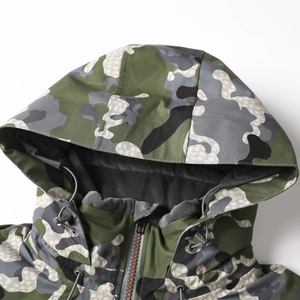 Veste de chasse d'hiver légère en softshell camouflage vert pour hommes et enfants, coupe-vent, imperméable, respirante, pour activités de plein air - Product Image 2