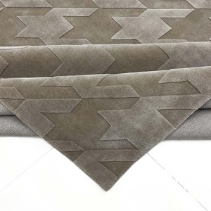 Modern Handloom Minimalist Grey Area Rug Soft Embossed Carpet for Anti Slip <b>Floor</b> Mat for Living Room Bedroom Office Hotel Use - Product Image 2