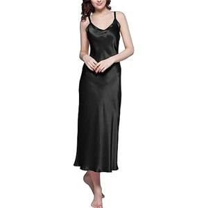 Ensemble de Nuit en Soie de Qualité Supérieure 2026 pour Femme, en Coton Doux, Une Pièce, Respirant, à Manches Courtes - Product Image 4