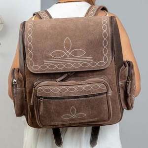 Handmade <b>Boot</b> Stitch Design 100% Genuine Leather Diaper Backpack For Unisex Adjustable Strap & Multipurpose New Trendy Backpacks - Product Image 2