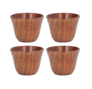 Smallest Antique Round Wooden tea <b>Cup</b> Handmade Polished Tea Serving <b>Cup</b> Customised kitchen 6 Pieces Set - Product Image 3