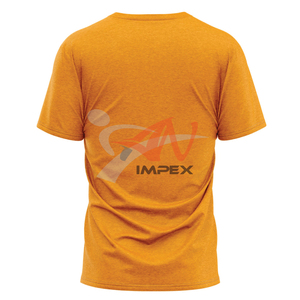 เสื้อยืดออกกำลังกายผู้ชายคุณภาพสูงแบบสั่งทำพิเศษ แห้งเร็ว ระบายอากาศได้ดี ทรงเข้ารูป คอกลม แขนสั้น สีพื้น - Product Image 3