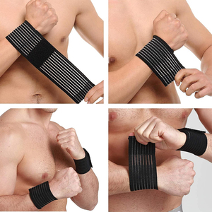 สายรัดข้อมือแบบกำหนดเองขายส่ง สำหรับฟิตเนส ยกน้ำหนัก ชุดกีฬา อุปกรณ์ออกกำลังกาย สายรัดข้อมือเสริม สายรัดข้อมือ อุปกรณ์เสริมสำหรับยิม - Product Image 5