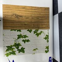 Autocollant mural en mousse PVC 3D, effet brique géométrique moderne, ignifuge et imperméable, pour salon et usage domestique, fabriqué en Chine
