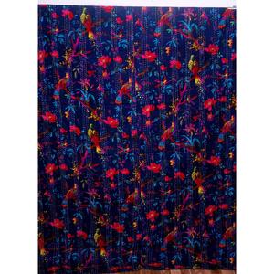Couvre-lits Kantha vintage faits main 100% coton, brodés, imprimé oiseaux, artisanat pour adultes, pour la maison et l'hôtellerie, prix de gros - Product Image 1