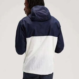 Custom Men's 100% Nylon <b>Windbreaker</b> Street Wear Colorblock Jacket Elasticated Trims Front Zip for Spring-OEM Service Available - Product Image 3