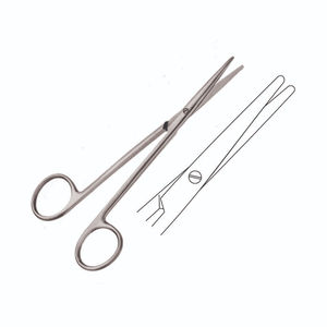 Ciseaux Mayo à bord dentelé de 7 pouces, ciseaux de dissection droits, outil de coupe chirurgical, instrument de microchirurgie en acier inoxydable - Product Image 5