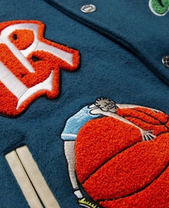 Latest Casual Canvas Varsity <b>Jacket</b> OEM Outdoor Winter Chenille Patch Embroidered Front Waterproof Breathable Windproof Mandarin - Product Image 4