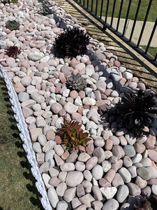 Galets naturels roses pour allées de jardin, aménagement paysager, couverture du sol - Product Image 5