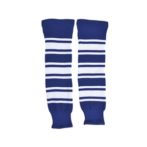 Chaussettes de hockey d'été personnalisées blanches respirantes et durables en coton, pour jeunes joueurs de hockey sur glace, avec logo sur le dessous - Product Image 4