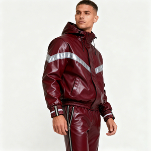 SPORTEX WEARS Custom Logo Casual Winter Lightweight Unisex Leather <b>Tracksuit</b> in Best Price Super Quality - Product Image 1