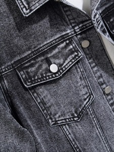 Men's <b>Denim</b> Jacket Turn-down Collar Casual Autumn Wear Single Breasted Button Closure Regular Fit Washed Cotton <b>Material</b> - Product Image 5