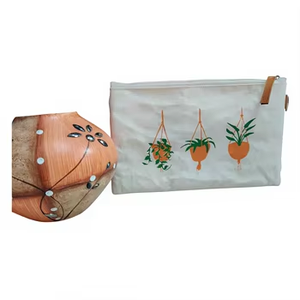 Trousse de Toilette de Voyage Zippée en Nylon pour Cosmétiques, Organisateur de Maquillage Portable et Compact pour Femmes, Rangement Durable pour Accessoires - Product Image 2