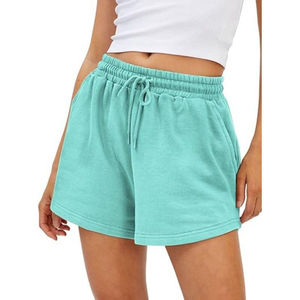 Shorts de Yoga Moldeadores de Tela de Rizo con Logo, Leggings Deportivos de Cintura Baja para Mujer, Shorts Transpirables para Entrenamiento y Uso Urbano - Product Image 6