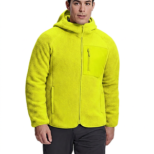 Men's Coated Thin Fleece Bomber Jacket Casual Winter Zipper Solid Color Regular Fit Polyester/<b>Nylon</b> Front Logo - Product Image 3