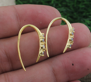 Luxury 18K Rose <b>Gold</b> Plated <b>Earrings</b> AAA Cubic Zirconia Stone 925 Silver Drop <b>Earrings</b> Water Drop Shape Bezel <b>Set</b> High Quality - Product Image 6