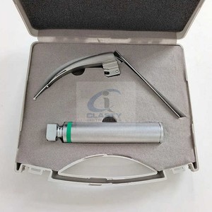 Laryngoscope à fibre optique flexible en acier inoxydable, manuel, pour intubation ORL, anesthésie, examen de la gorge, chirurgical, hospitalier - Product Image 1