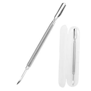 Pousse-cuticules professionnel double face à pointe fine, outil de pédicure pour le nettoyage et l'élimination des cuticules des ongles - Product Image 1