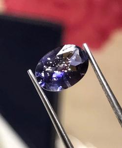 Iolite Sunstone brillante, taille ovale, pierre naturelle non montée pour la création de bijoux. - Product Image 1