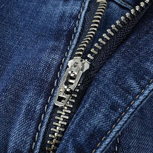 Shorts en jean pour homme à taille haute, coupe droite, respirants, coupe décontractée, streetwear, vêtements de plage d'été - Product Image 5