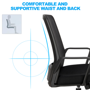 Chaises de conférence à mi-dossier avec balançoire mobile pour le bureau - Product Image 2