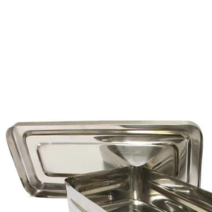 Caja de acero inoxidable personalizable para instrumentos quirúrgicos, bandeja renal manual para consultorios dentales - Product Image 3