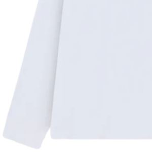 Camiseta de Manga Larga Blanca para Hombre, Cuello Redondo, Algodón, Estilo Casual, Moda Urbana, Acabado Vintage Suave - Product Image 3