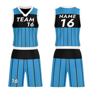 Ensemble de maillots de basket personnalisés Team 16 Jaune Noir Sublimé Col en V Sans Manches Anti-Transpiration Uniforme Athlétique Adultes Unisexe - Product Image 4
