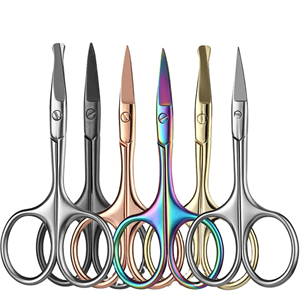 Stainless Steel Beauty <b>Scissors</b> Eyebrow <b>Beard</b> Makeup Nose Hair <b>Scissors</b> for Eyebrow/Nose/Makeup - Product Image 1