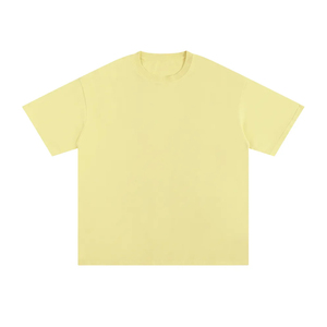 100% Cotton Knitted Solid Formal T-Shirt Regular Fit <b>Drop</b> Shoulder Custom High Quality Printing Heavy Weight Anti-Wrinkle Men - Product Image 3