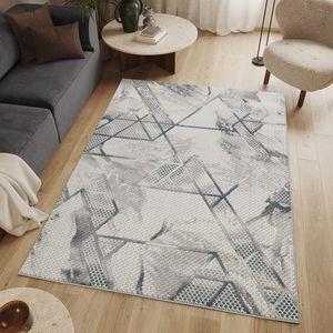 Geometrix GC_DIM1006 Gris 5 pieds 3 pouces X 7 pieds 3 pouces Ensemble de tapis - Product Image 2