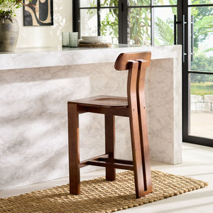 Modern Solid Wood Counter Chair Kitchen <b>Dining</b> <b>Stool</b> for Cafe Restaurant Home <b>Dining</b> Room Furniture Design - Product Image 6